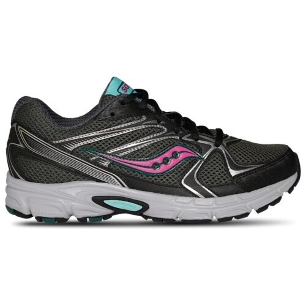 Saucony Women's Ride Millennium Running Shoes Carbon/Grey/Berry 9.5